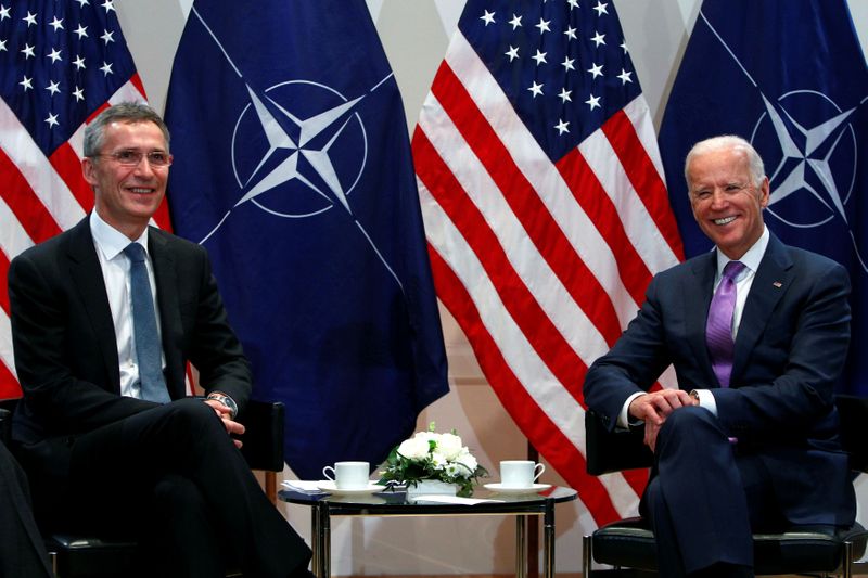 FILE PHOTO: U.S. Vice President Biden meets NATO Secretary General