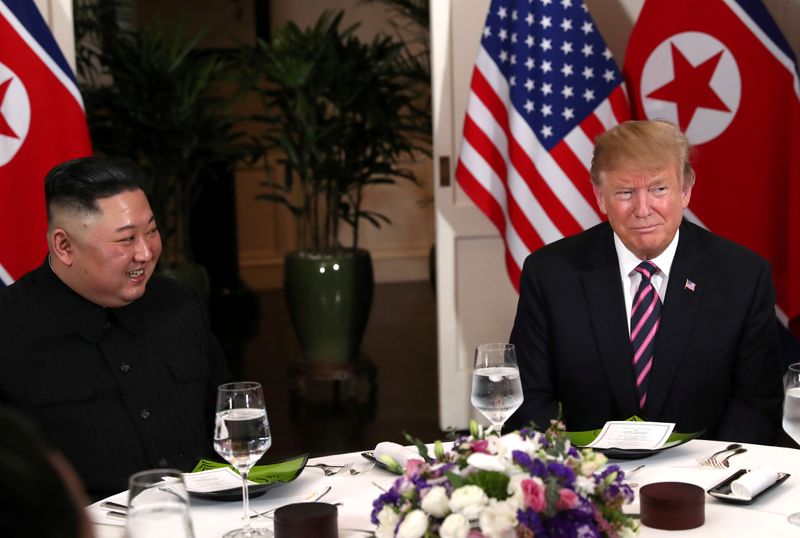 FILE PHOTO: U.S. President Donald Trump meets with North Korean