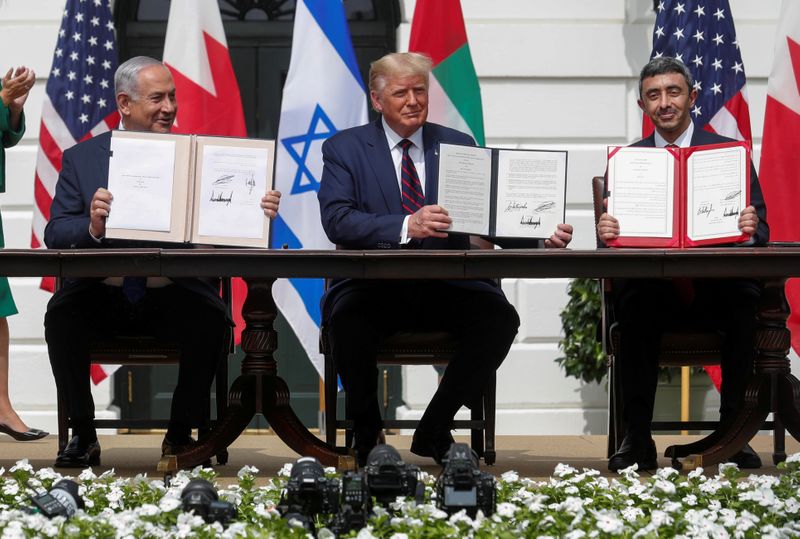 FILE PHOTO: U.S. President Trump hosts leaders for Abraham Accords