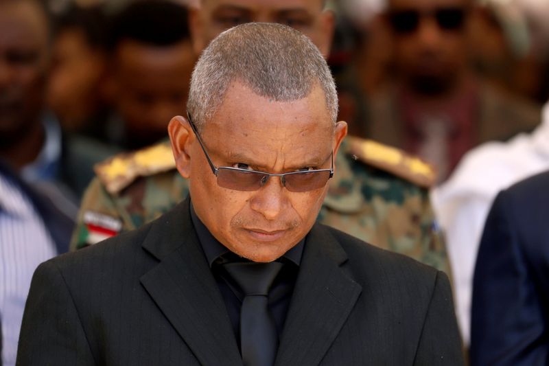 FILE PHOTO: Debretsion Gebremichael, Tigray Regional President, attends the funeral