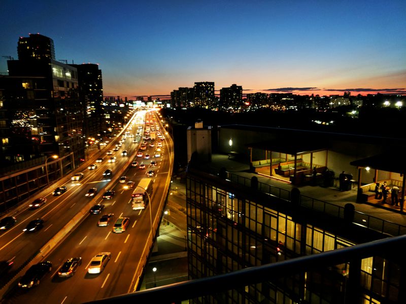 FILE PHOTO: Condo buildings line both sides of Gardiner Expressway