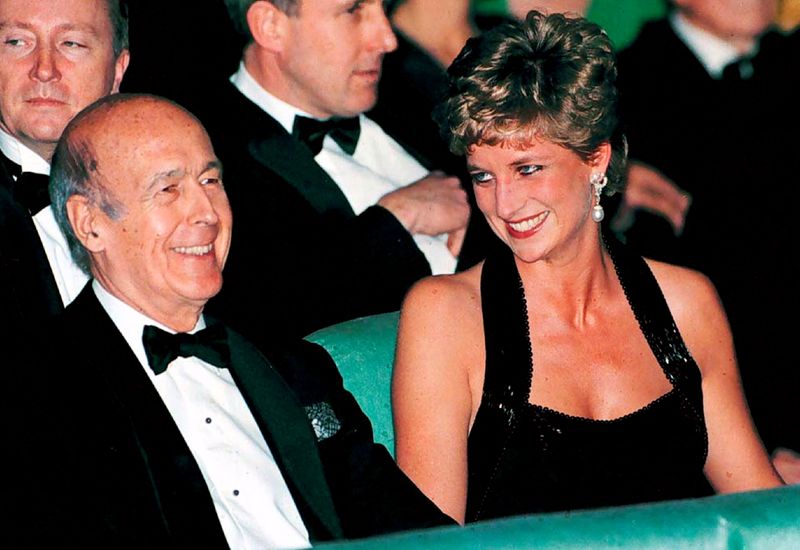 FILE PHOTO: Diana Princess of Wales and former French President