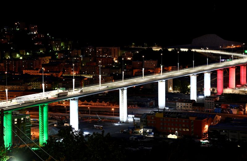 FILE PHOTO: Official inauguration of the new Genoa bridge