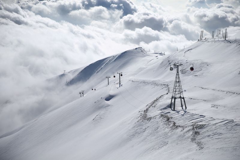 FILE PHOTO: A general view shows the Tochal ski resort,
