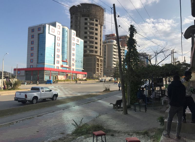 FILE PHOTO: A view shows a street in Mekelle