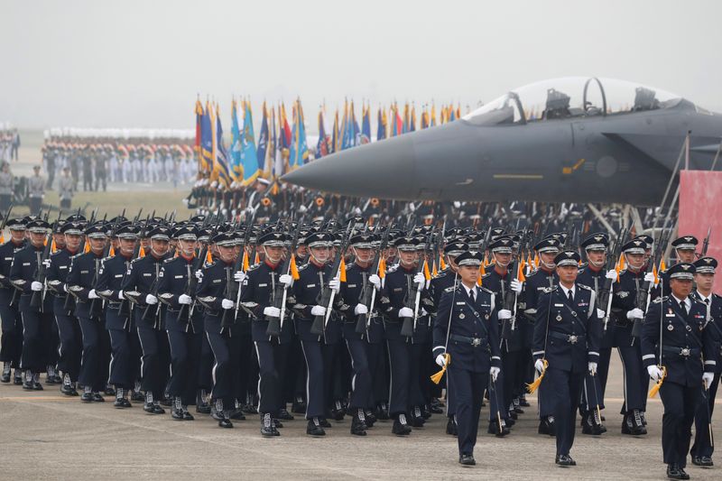 FILE PHOTO: 71st Armed Forces Day in South Korea