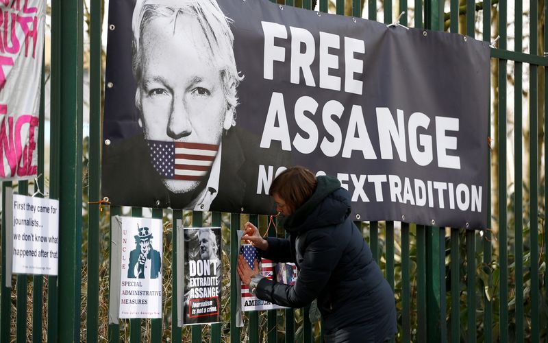 FILE PHOTO: Hearing to decide whether Assange should be extradited
