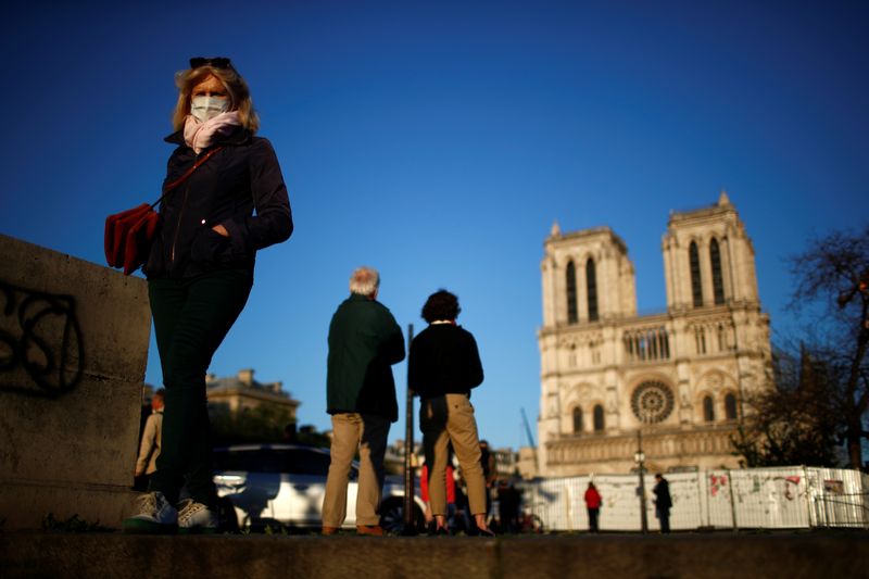 Paris on lockdown marks one year anniversary of Notre Dame