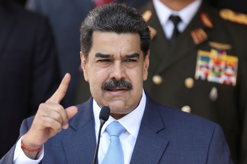 FILE PHOTO: Venezuela’s President Maduro holds a news conference at
