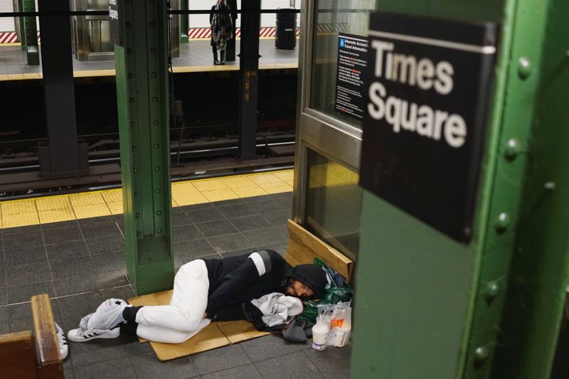 A man who is living in the New York subway