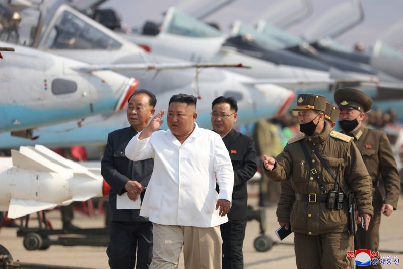 North Korean leader Kim Jong Un visits to a pursuit