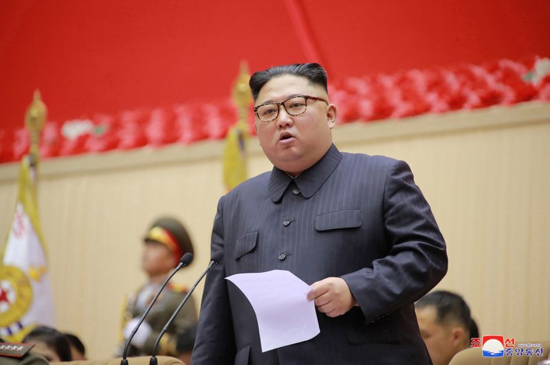 North Korean leader Kim Jong Un holds a military meeting