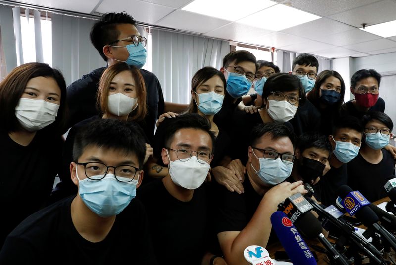 Young Hong Kong democrats from the so-called “resistance” or localists