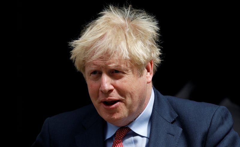 Britain’s Prime Minister Boris Johnson leaves Downing Street, in London