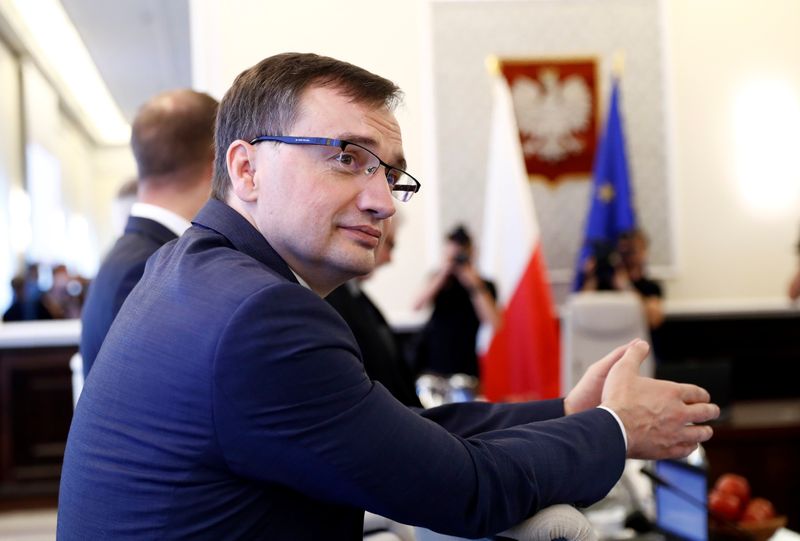 FILE PHOTO: Poland’s Minister of Justice Zbigniew Ziobro attends a