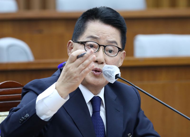 Park Jie-won, a candidate for director of the National Intelligence