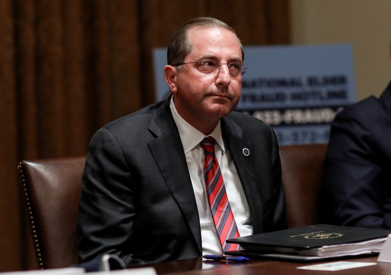 FILE PHOTO: HHS Secretary Azar attends roundtable discussion at the