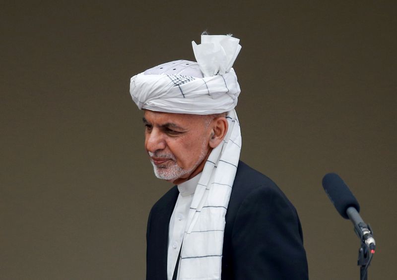 FILE PHOTO: Afghanistan’s President Ashraf Ghani arrives to his inauguration