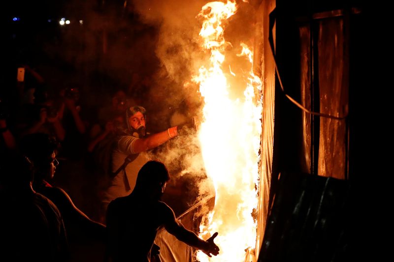 Protests following Beirut massive blast