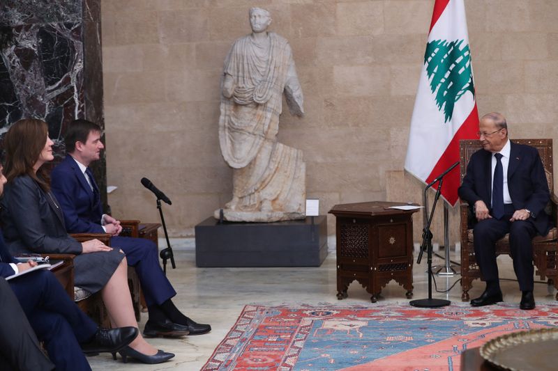 Lebanon’s President Aoun meets with U.S. Under Secretary of State