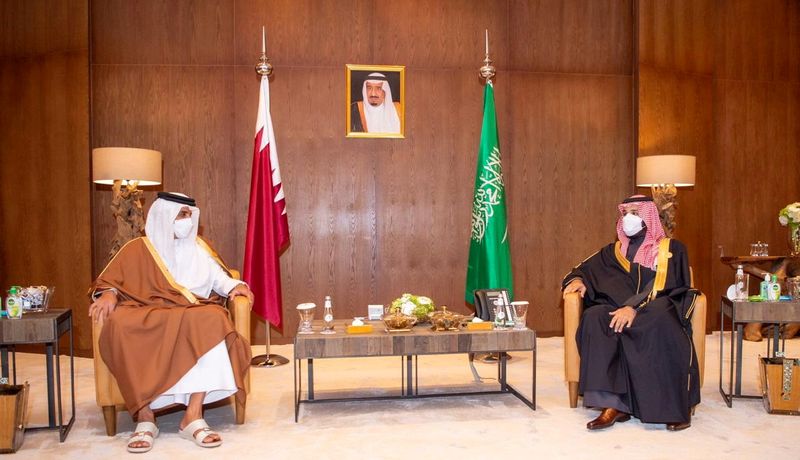 FILE PHOTO: Saudi Arabia’s Crown Prince Mohammed bin Salman meets