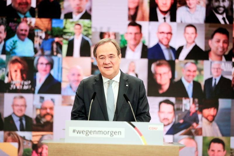 CDU party elects its new leader, in Berlin
