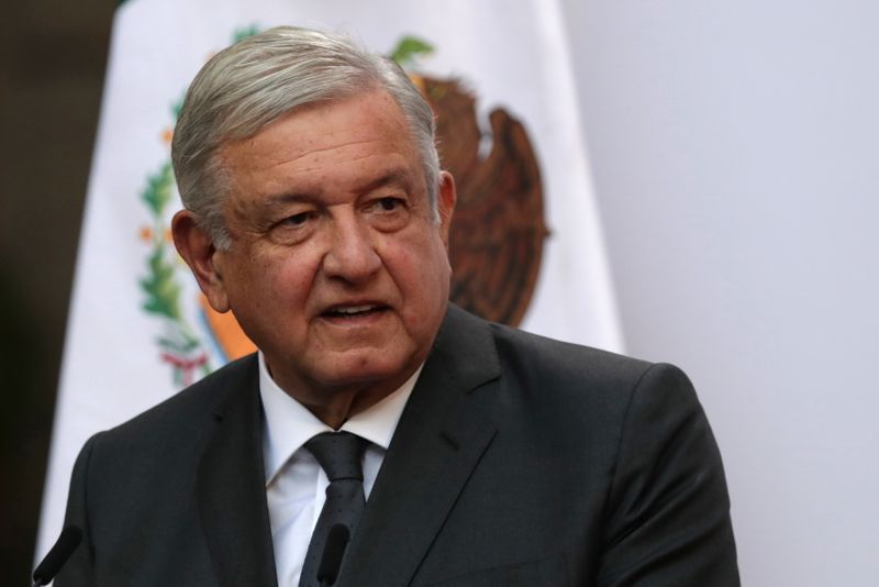 Mexico’s President Andres Manuel Lopez Obrador addresses to the nation