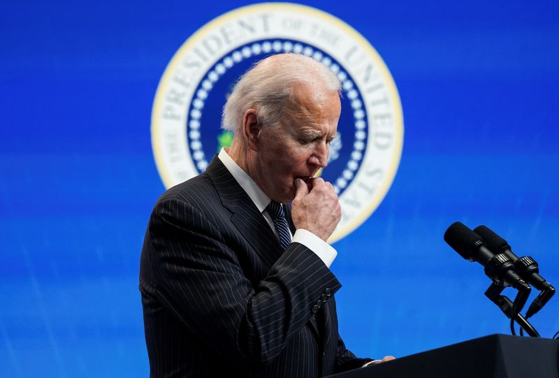 U.S. President Biden speaks about his administration’s plans to strengten