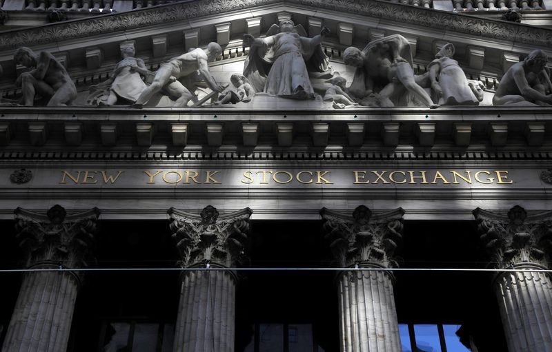 New York Stock Exchange (NYSE) building after the start of