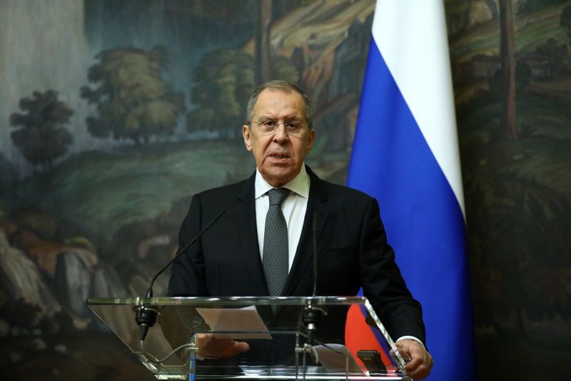 Russia’s Foreign Minister Lavrov and EU foreign policy chief Borrell