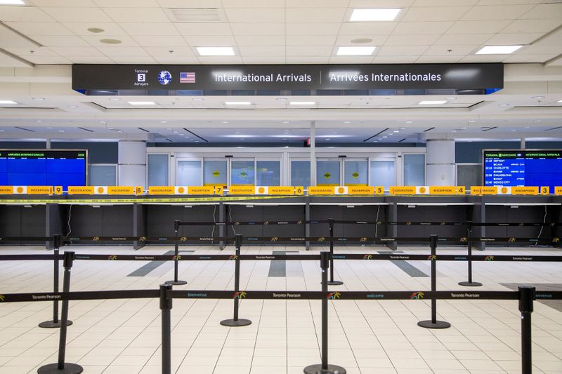 FILE PHOTO: An empty terminal 3, amid a spike in