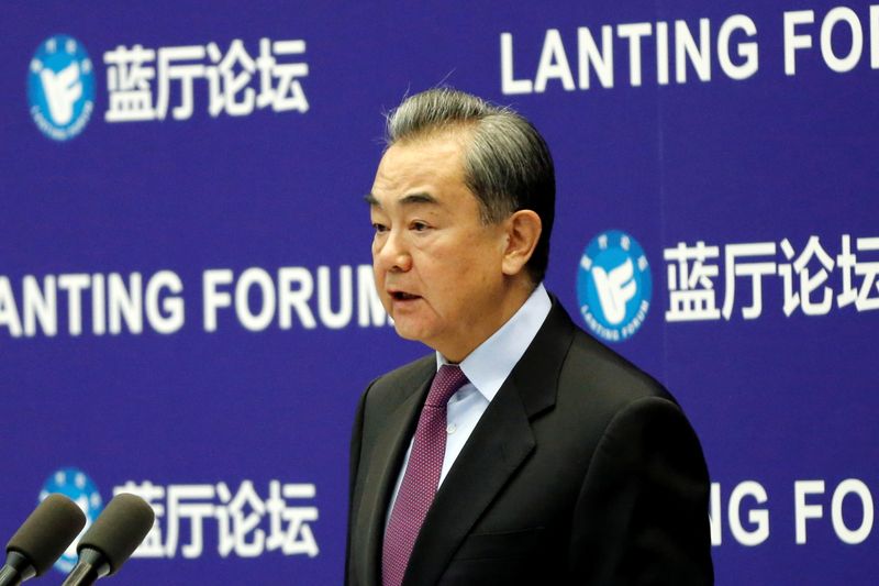 Chinese State Councilor and Foreign Minister Wang Yi at the