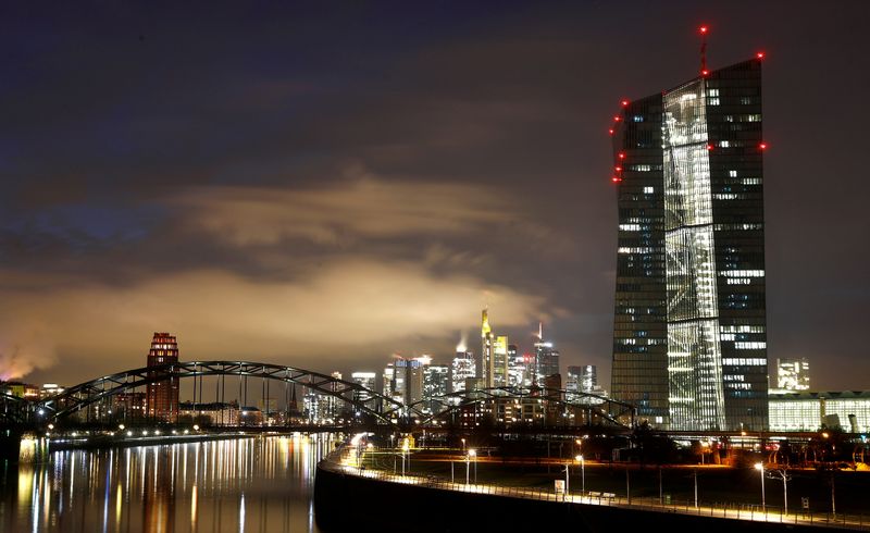 FILE PHOTO: European Central Bank headquarter in Frankfurt