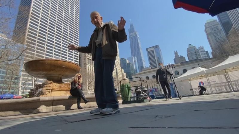 Eighty-nine-year-old New Yorker Bob Holzman is ready for dance parties
