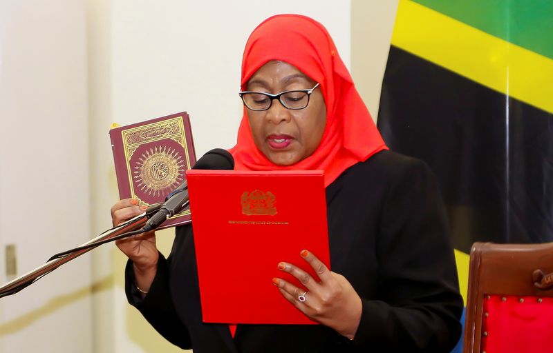 Tanzania’s new President Samia Suluhu Hassan takes oath of office