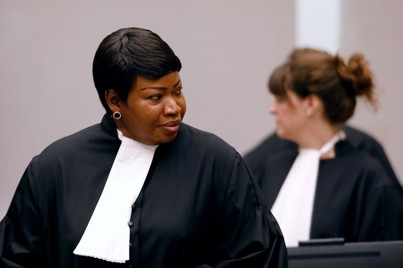 FILE PHOTO: Public Prosecutor Bensouda attends the trial of Congolese