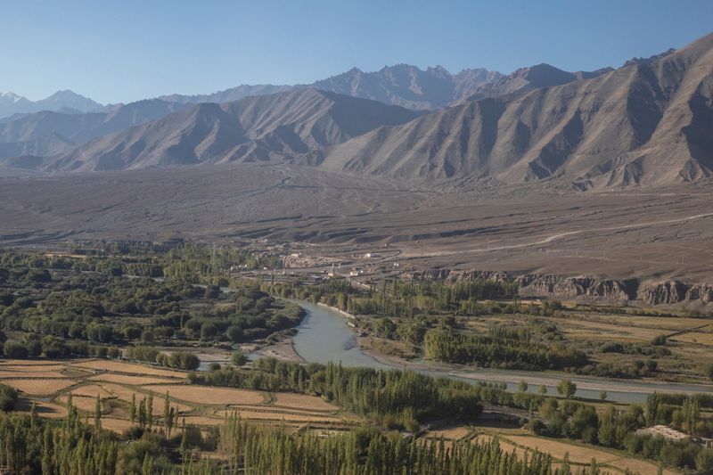 FILE PHOTO: River Indus flows through Leh