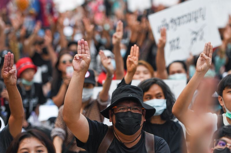 Pro-democracy protest in Bangkok