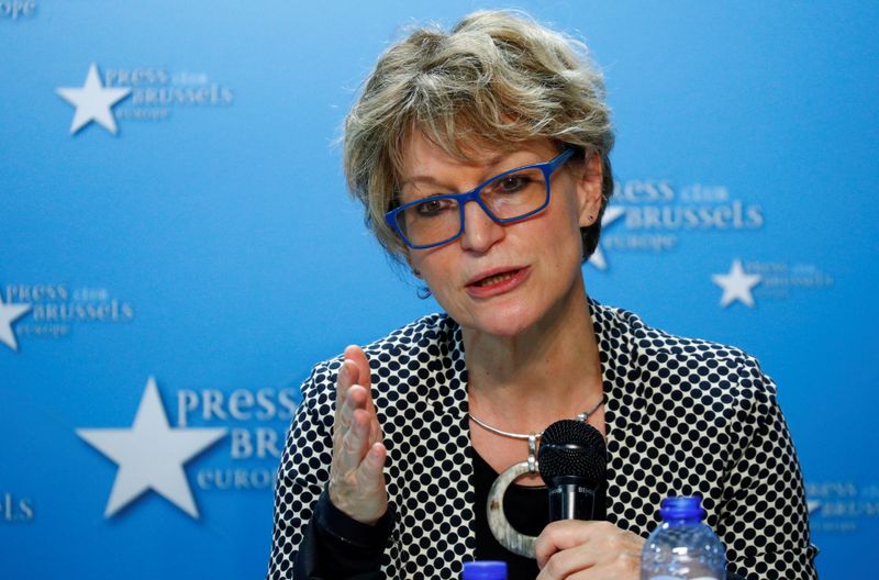 FILE PHOTO: Callamard, U.N. Special Rapporteur on Extrajudicial Executions, holds
