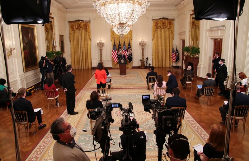 U.S. President Joe Biden holds news conference at the White