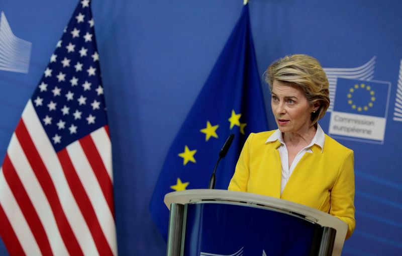 European Commission President Ursula von der Leyen and U.S. Secretary