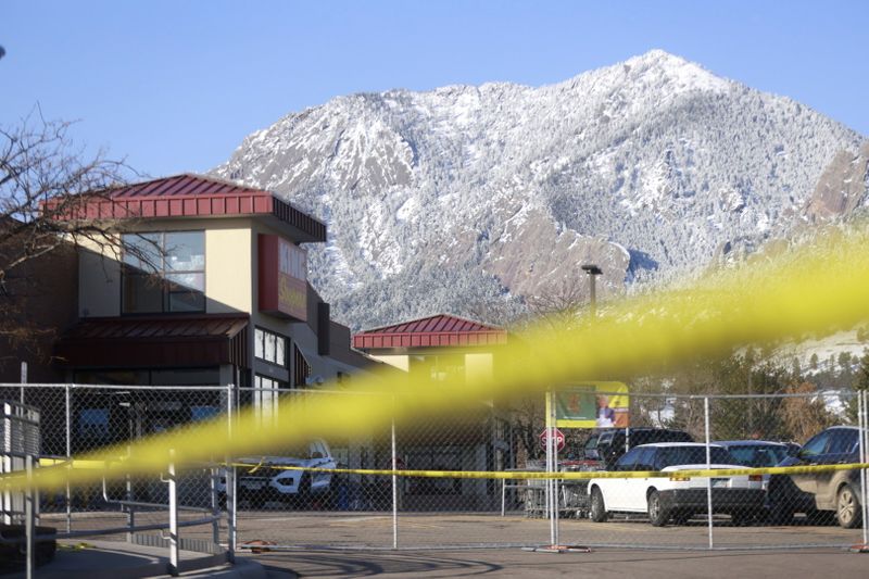King Soopers grocery store day after mass shooting in Boulder,