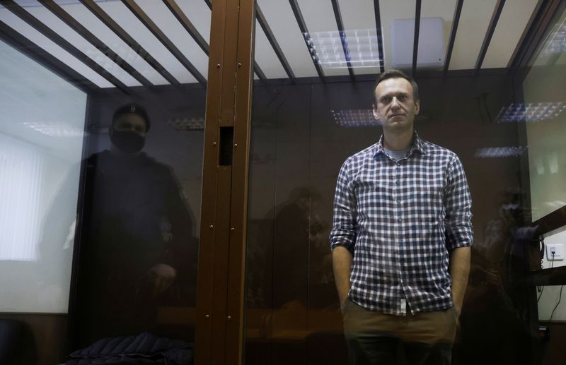 FILE PHOTO: FILE PHOTO: Russian opposition leader Alexei Navalny hearing