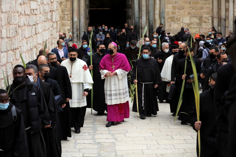 Palm Sunday marked in Jerusalem amid COVID-19 restrictions, for second