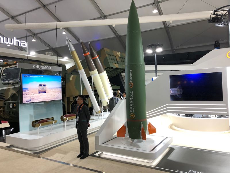 A tactical surface-to-surface missile developed by South KoreaÕs Hanwha is