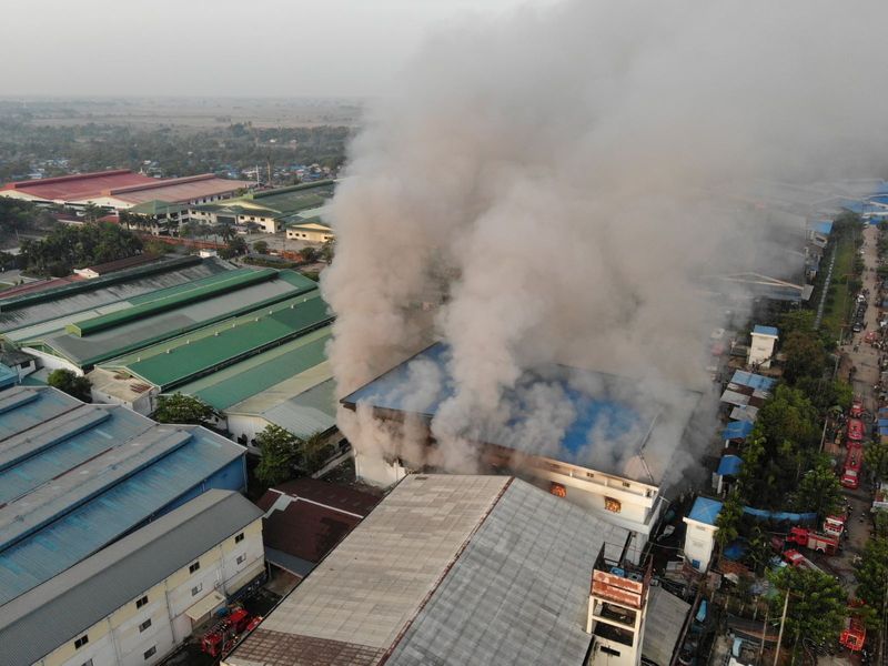 Fire at JOC Galaxy (Myanmar) Apparel Co. in Hlaing Thar