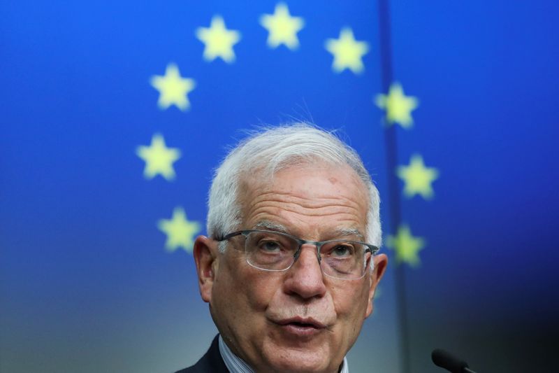 FILE PHOTO: EU High Representative for Foreign Affairs Borrell and