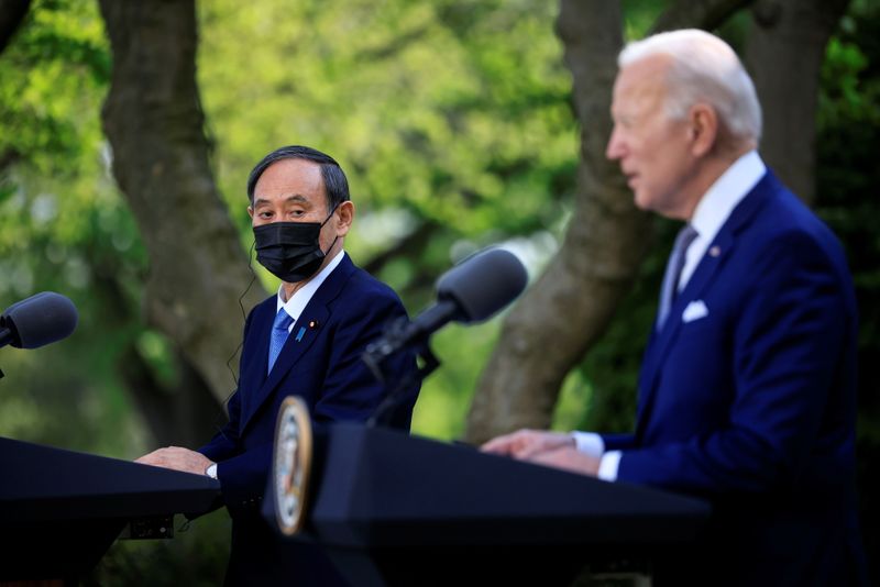 U.S. President Biden jolds joint news conference with Japan’s Prime
