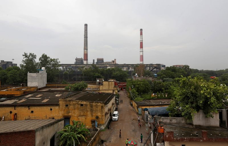 FILE PHOTO: Chimneys of a coal-fired power plant are pictured
