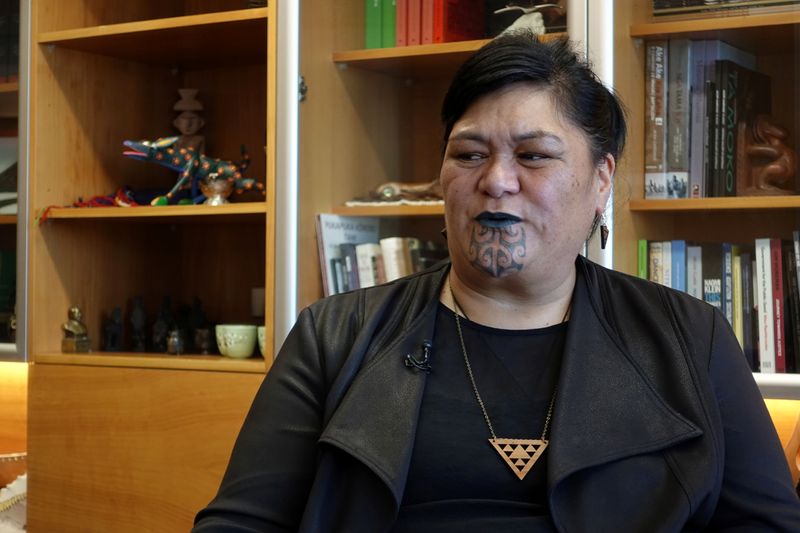 New Zealand’s Foreign Minister Nanaia Mahuta speaks during an interview